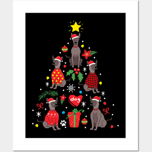 Xoloitzcuintli Christmas Posters and Art